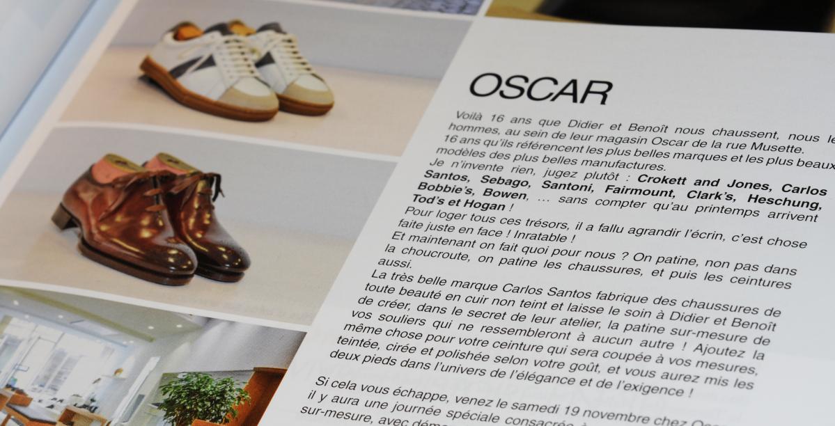 article sur Oscar dans le magazine dijonnais Big Bang 